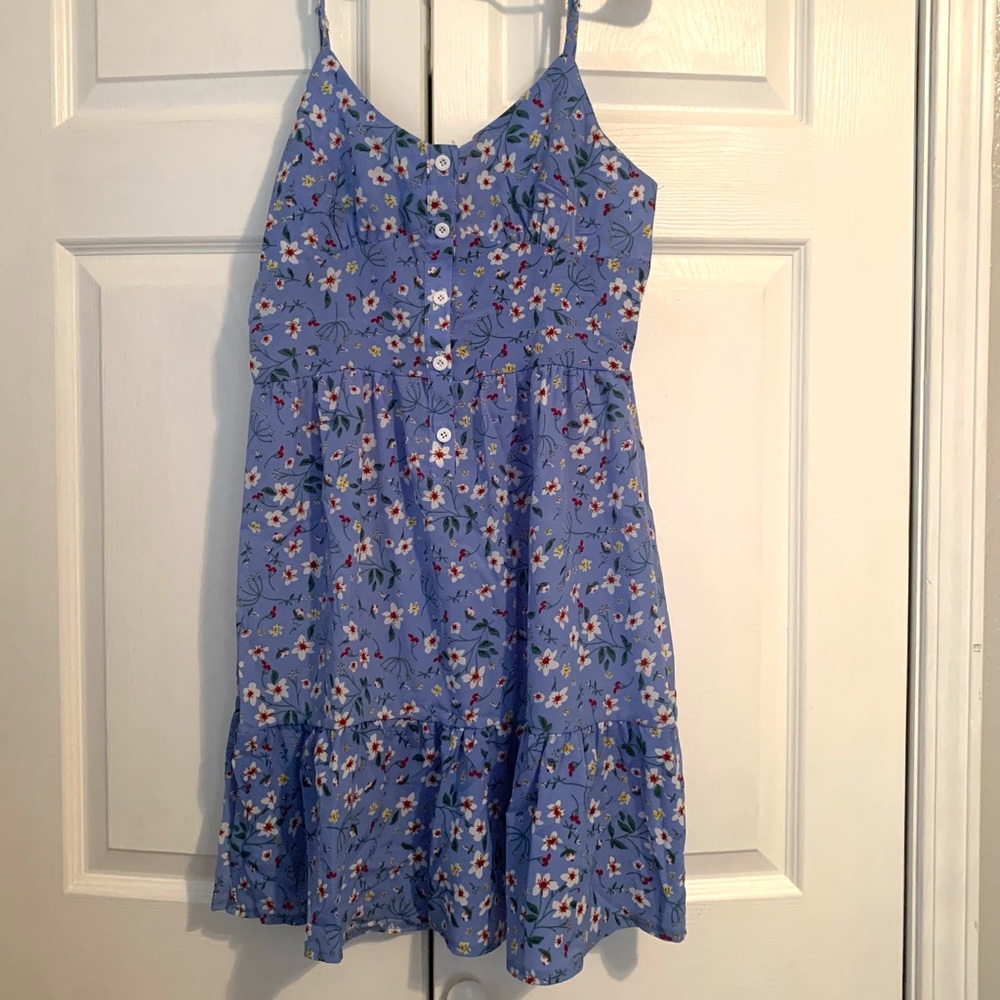 Blue Floral Dress Size Large